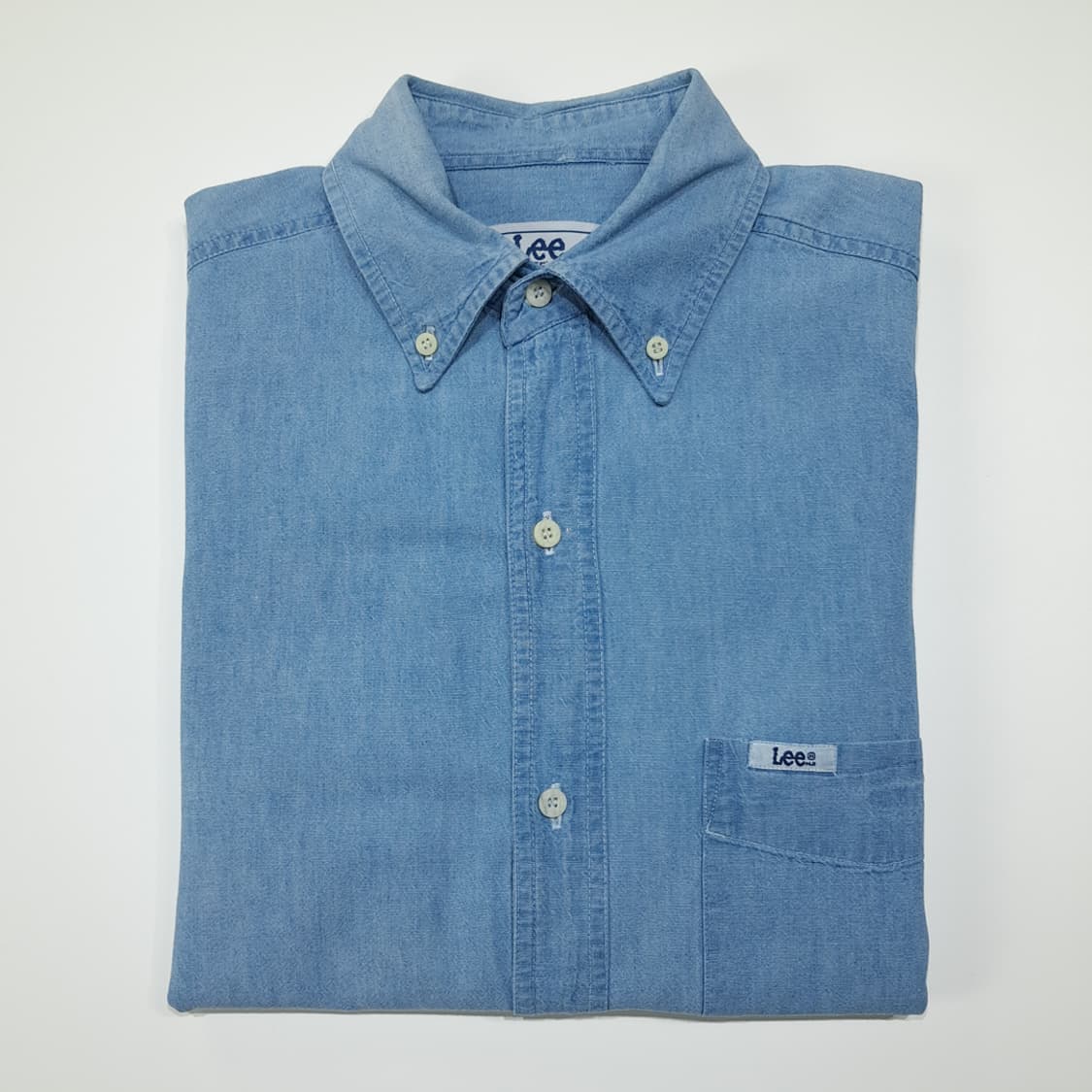 CL532 L 리 80s 유니온메이드 샴브레이 셔츠 남방 상품이미지7