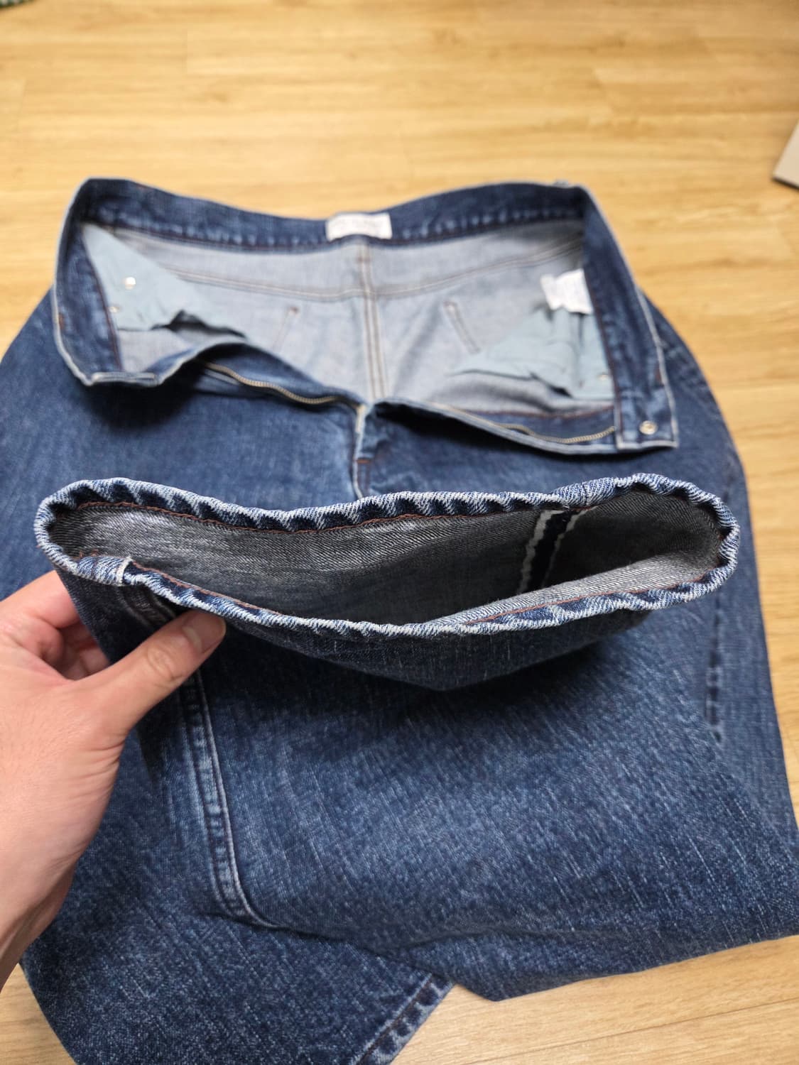 endsandmeans 5pocket demin washed indigo 상품이미지5