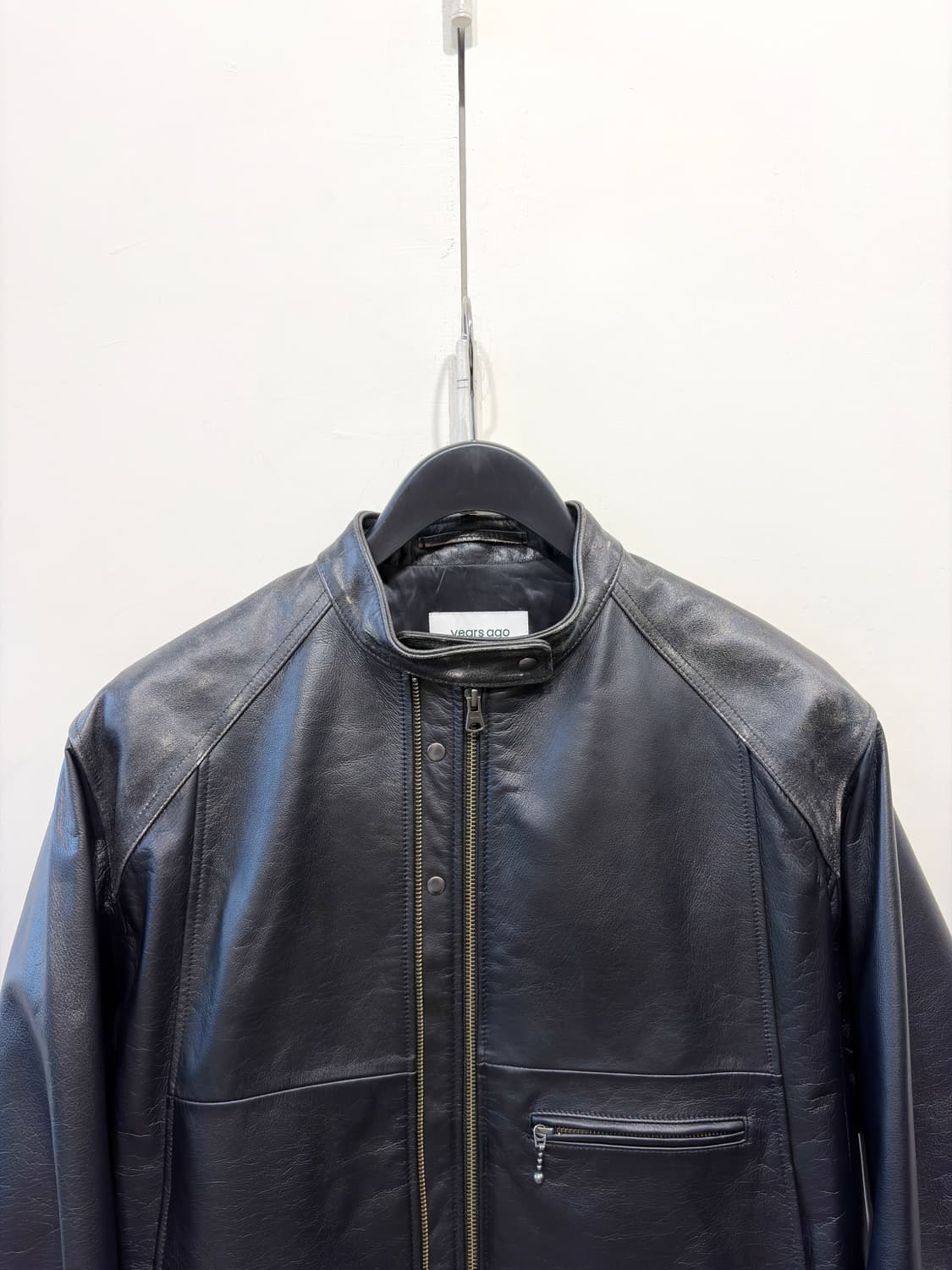 25FW 이얼즈어고 디스트레스드 레더 자켓 상품이미지3