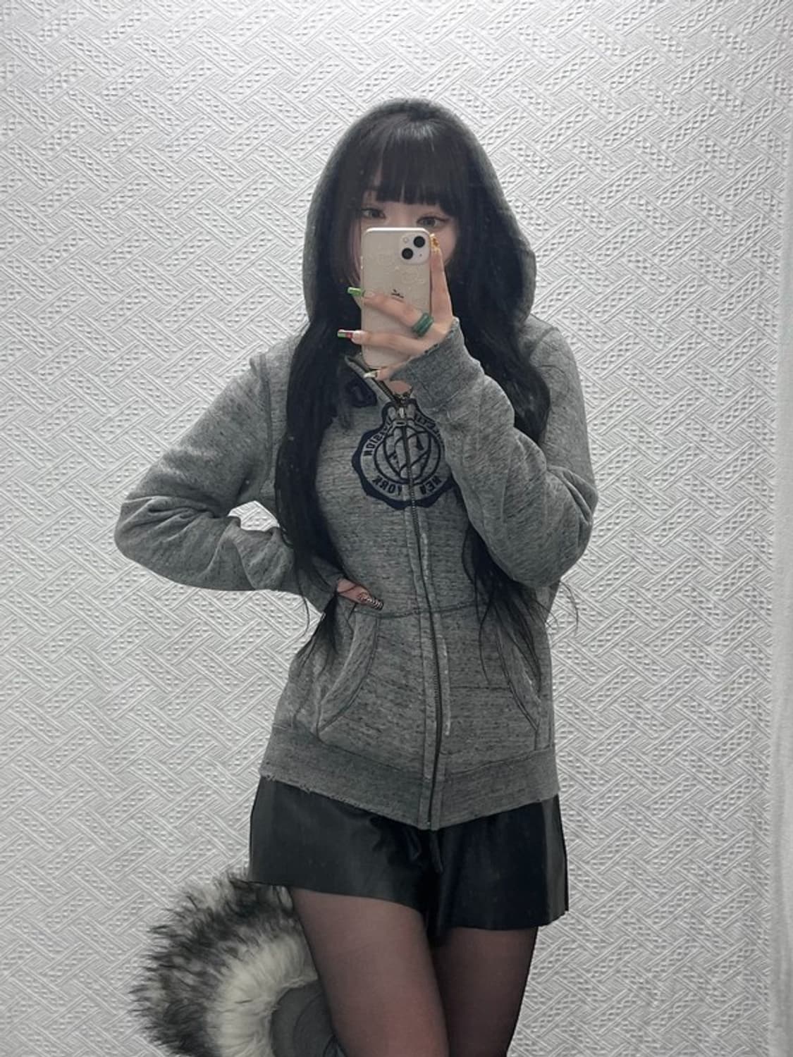 아베크롬비 레트로 Y2K 빈티지 그런지 기모 후드집업 S C09496 상품이미지1