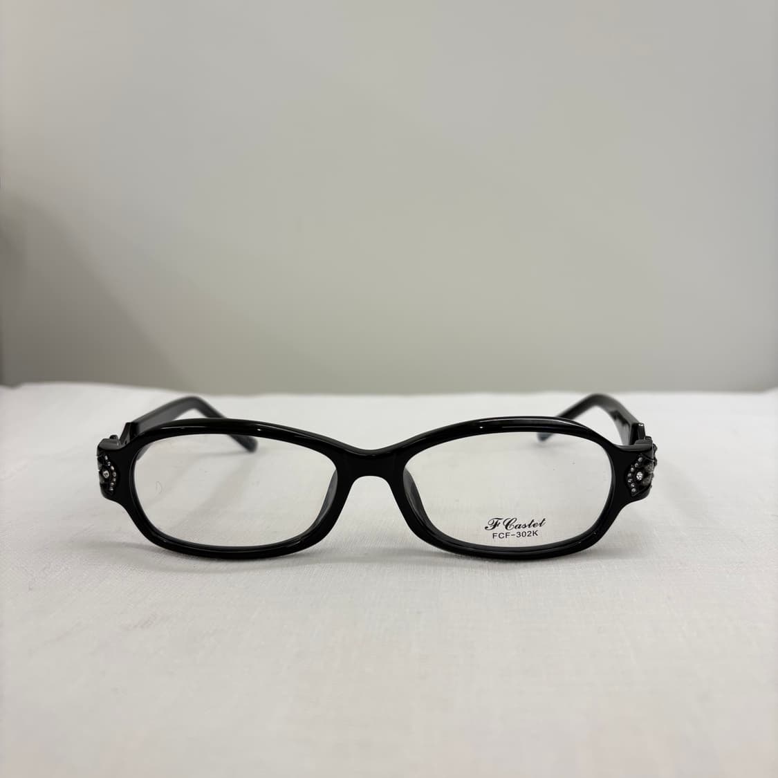 F Castet 블랙 큐빅 뿔테 빈티지안경 상품이미지3