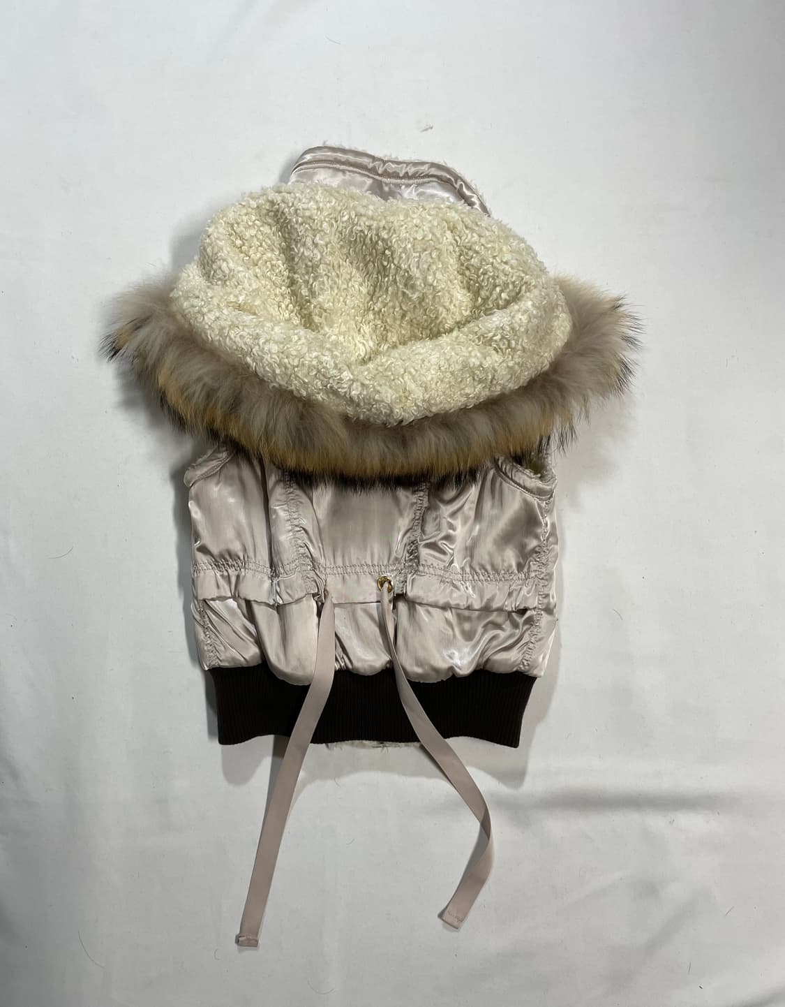 y2k 라쿤 울프죠 새틴 봄버 베스트 상품이미지3