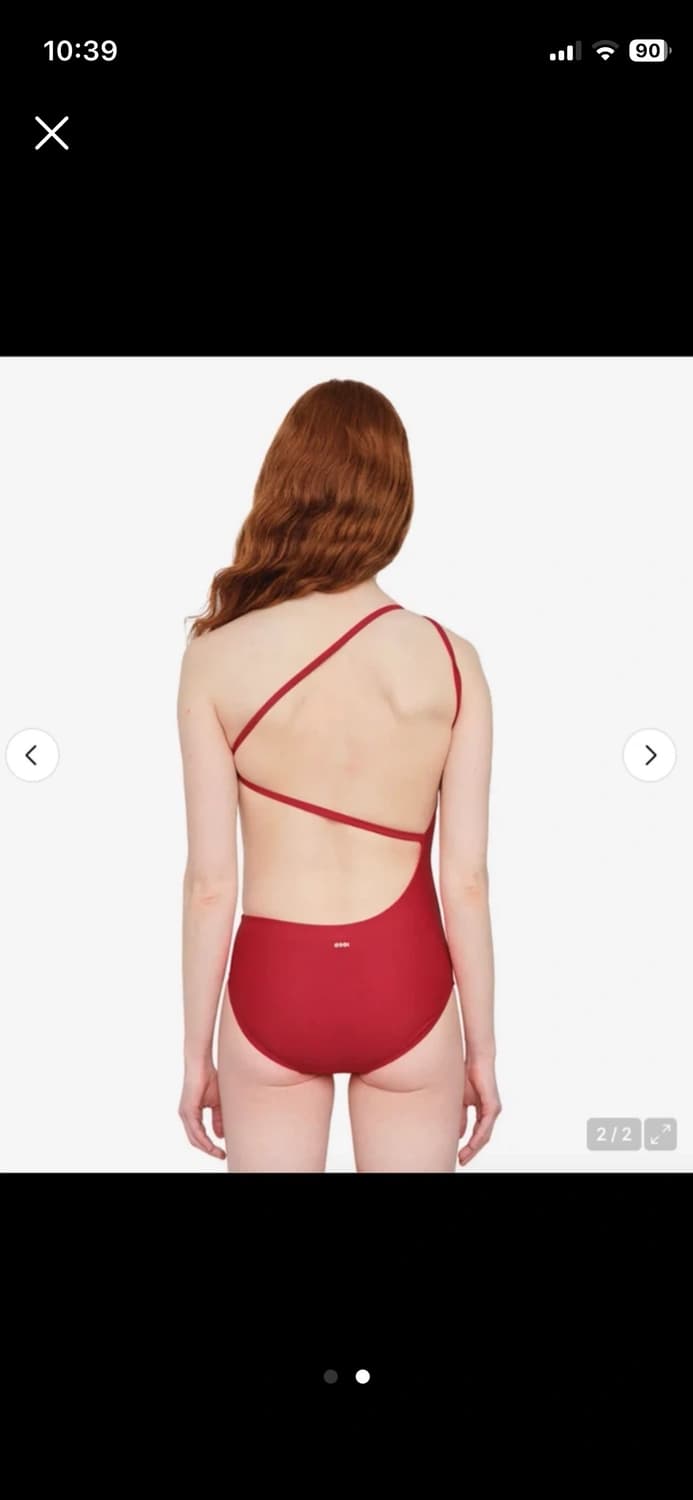 오소이 원숄더 수영복 레드 새상품 상품이미지2