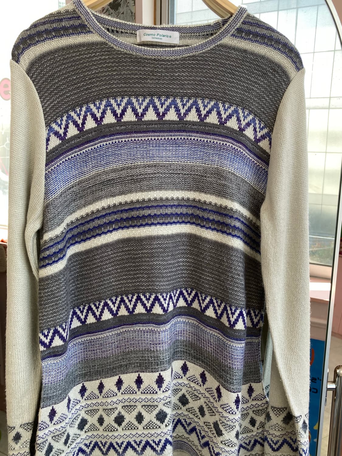 빈티지 노르딕 패턴 니트 상품이미지2