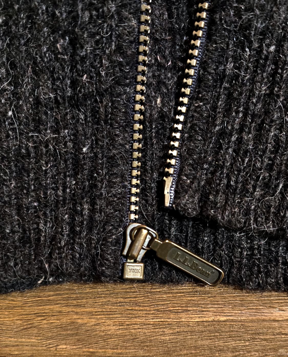 엘엘빈 울 알파카 집업 스웨터 USA (llbean) 상품이미지4