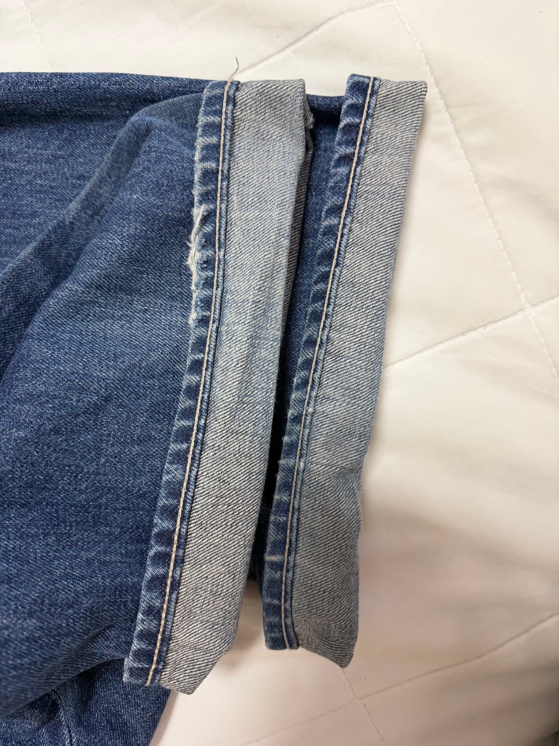 그라프페이퍼 셀비지 5포켓 와이드스트레이트 인디고다크페이드 25ss 상품이미지6