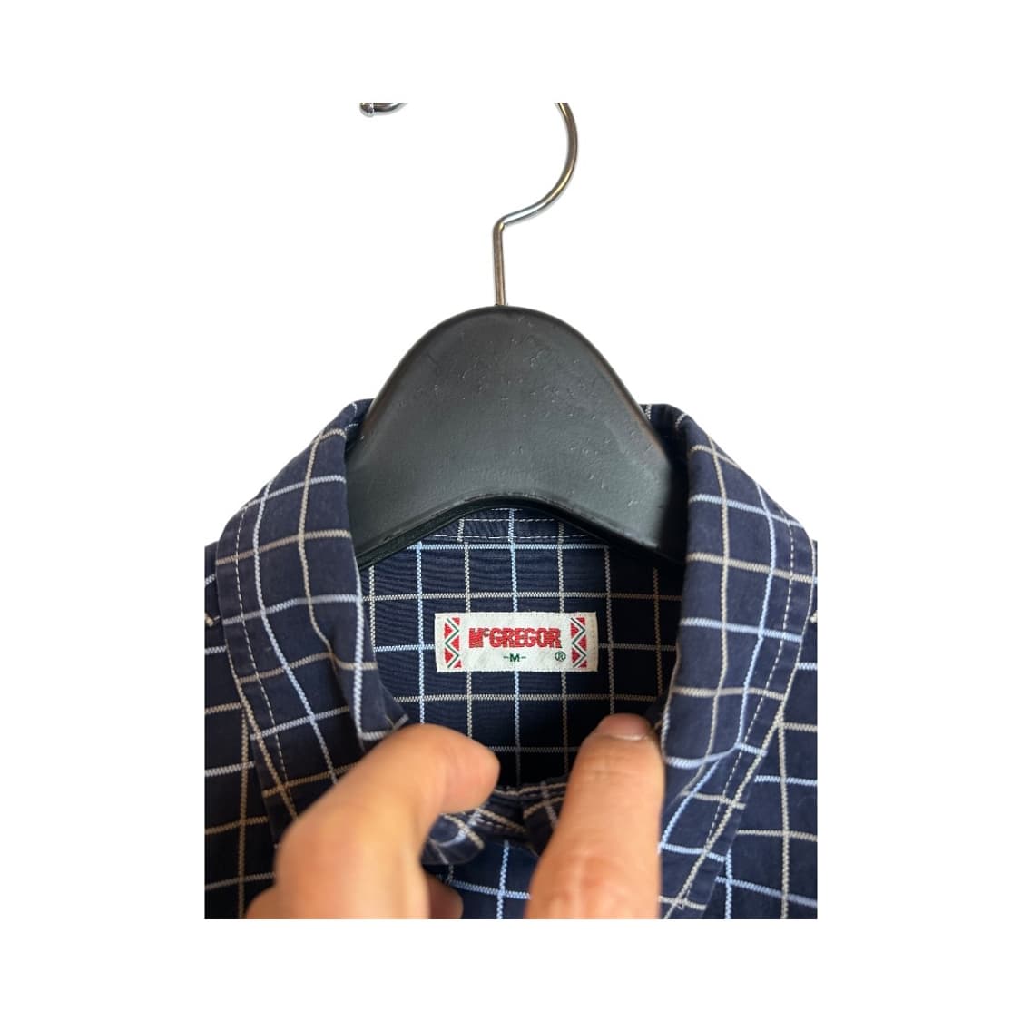 W-M) 맥그리거 네이비 체크 셔츠 TS-029 상품이미지4