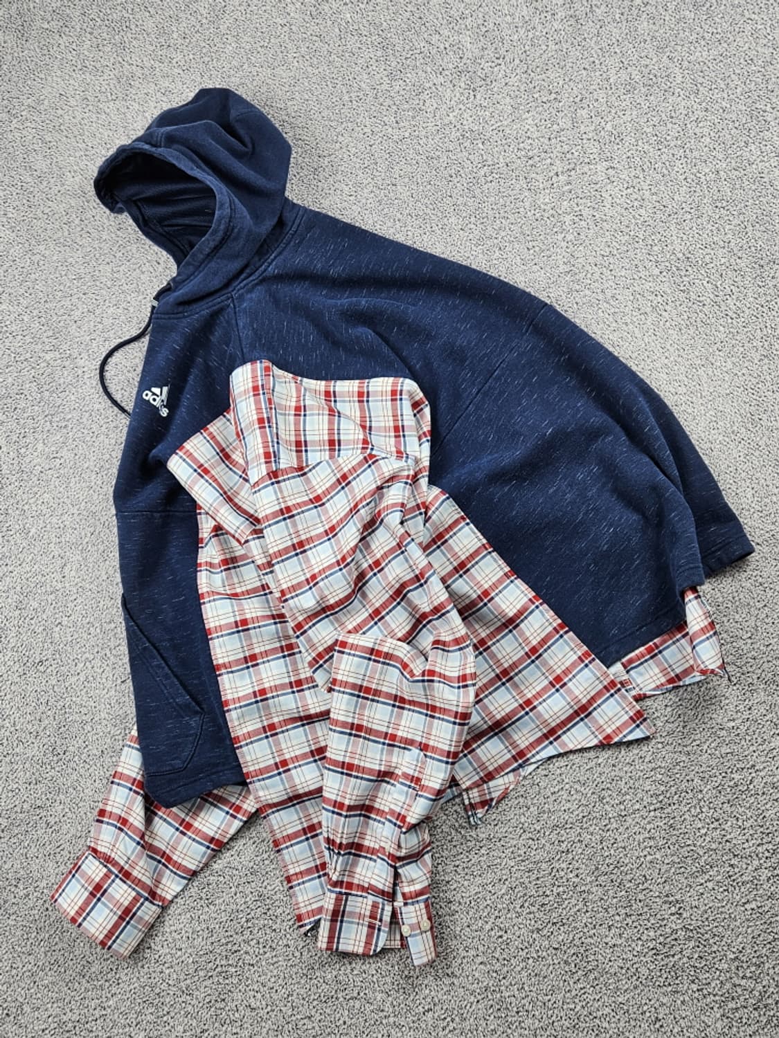 레이어컷 믹스드 아디다스X브룩스 커스텀 후디 (상세설명참조)/ 10224 상품이미지3