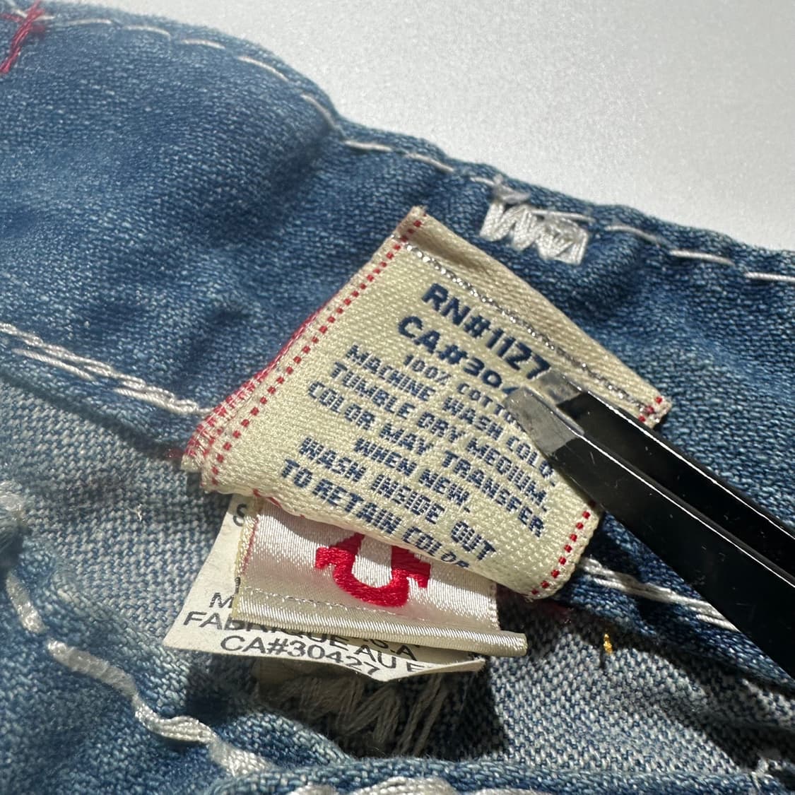 (새상품) 트루릴리전 JOEY 조이 수퍼 T 데님 부츠컷 팬츠 상품이미지8