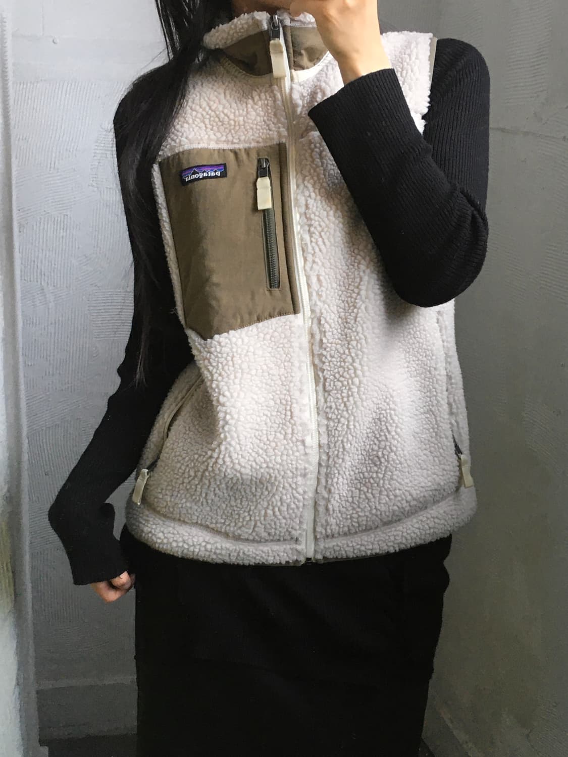 Patagonia 파타고니아 베이지 컬러 레트로 플리스 베스트  상품이미지2