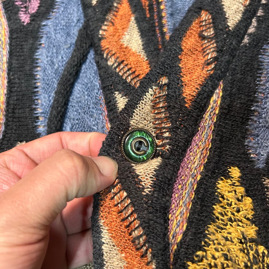 [L] 90s 쿠지 3D 케이블 호주 울 가디건 상품이미지4