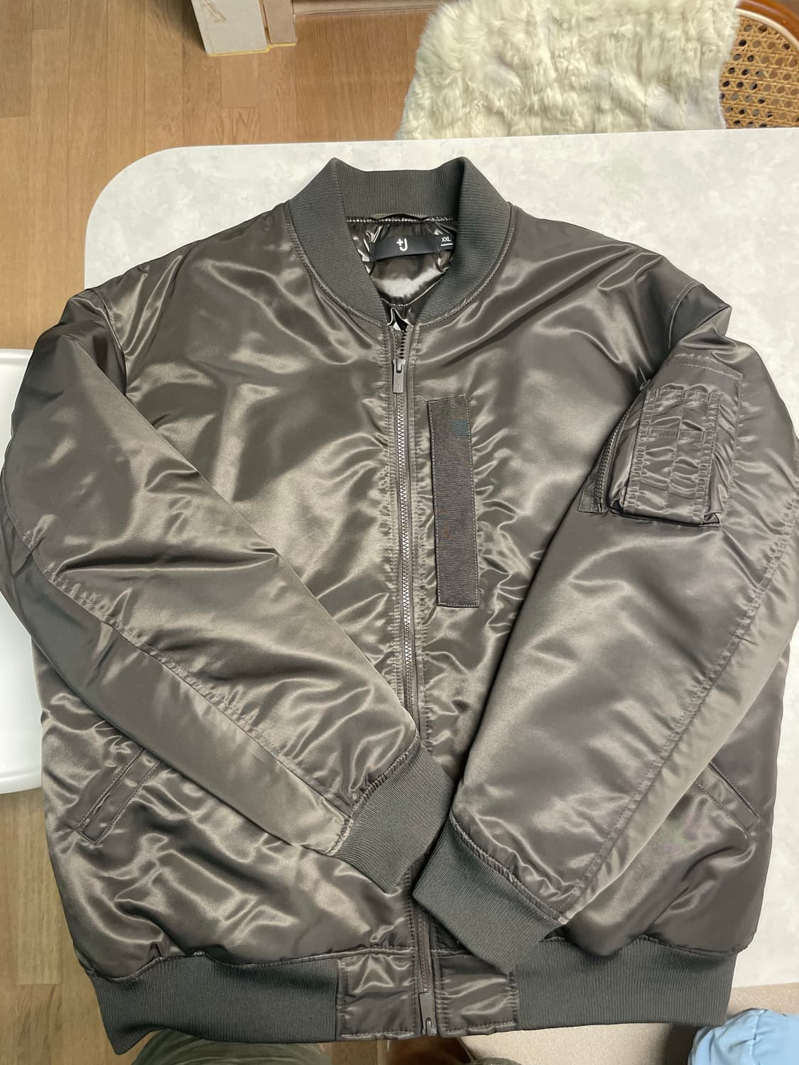 유니클로 질샌더 콜라보 +J MA-1 다크그레이 2XL 상품이미지1