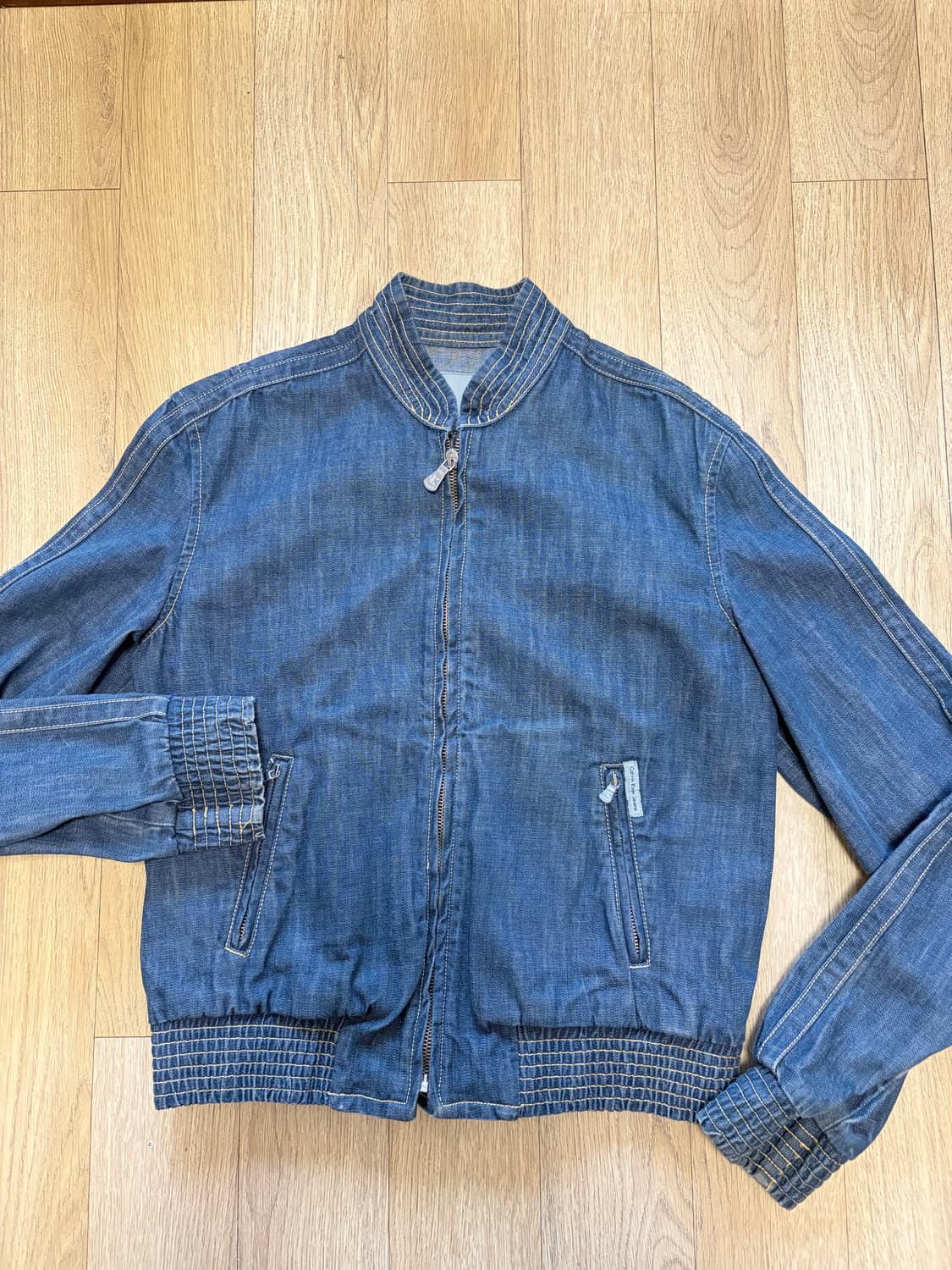 캘빈클라인 03년도 크롭 청자켓 s 상품이미지1