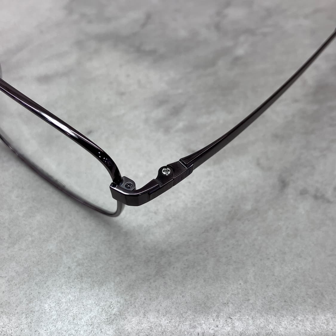 C86 세이코 SEIKO 빈티지 건메탈 스퀘어 B-Titan 메탈테 안경 상품이미지2