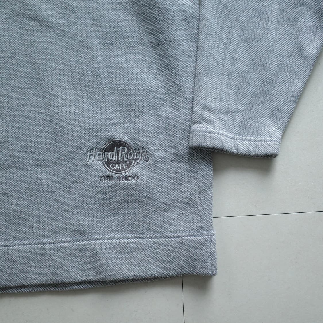 하드록 카페 올랜도 빈티지 하프 집업 맨투맨 XL 세탁완료 상품이미지3