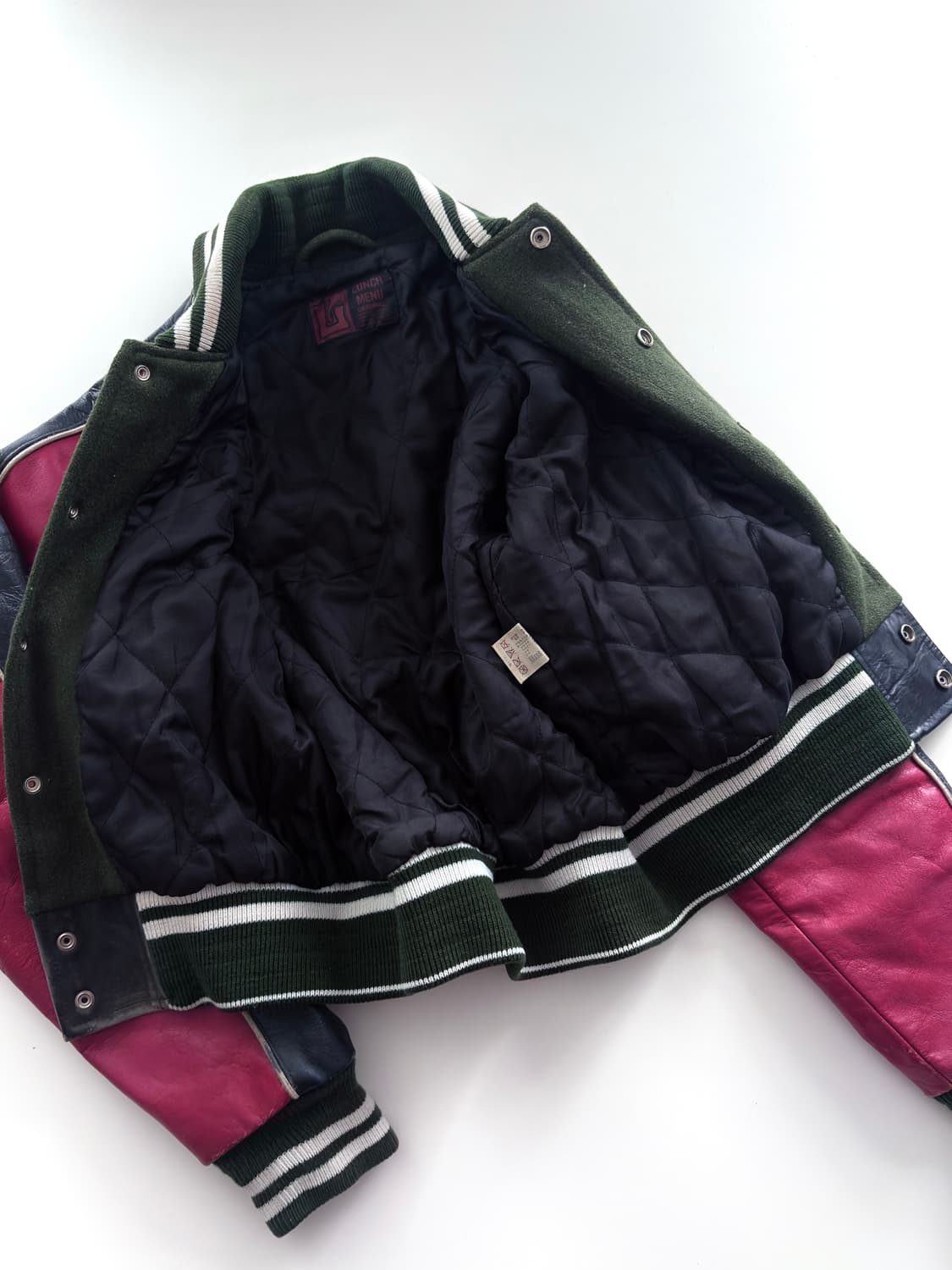 90s 빈티지 런치메뉴 바시티 블루종 상품이미지5