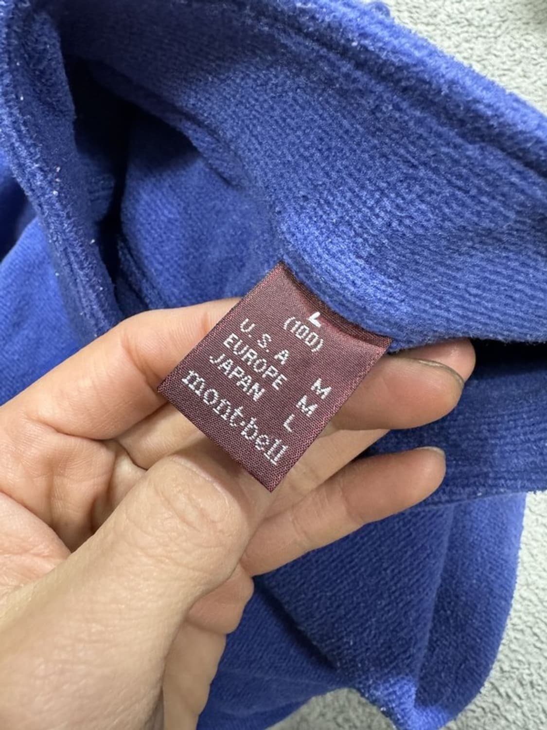 몽벨 반집업 네이비 L 상품이미지6