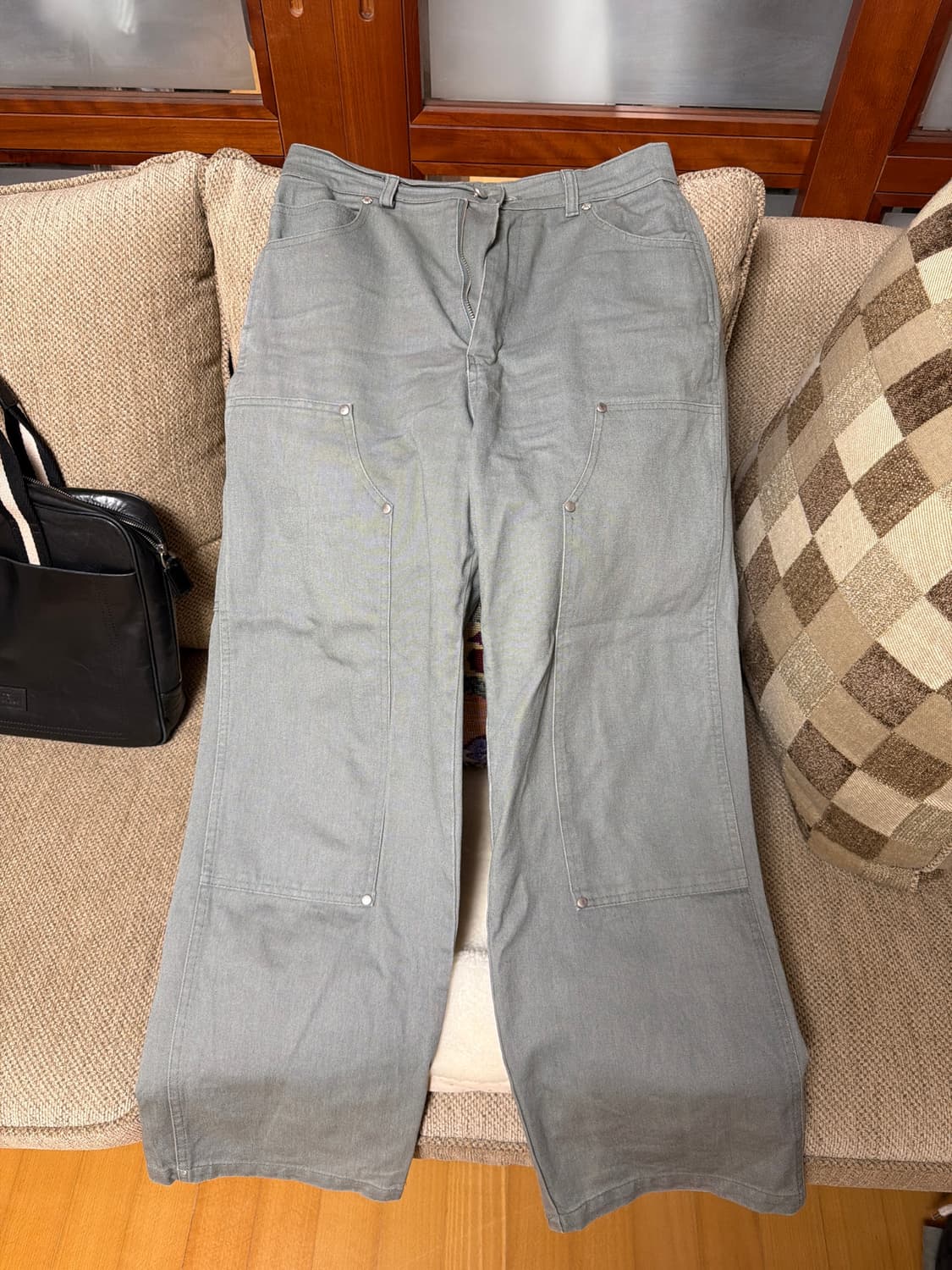 디스코드사운드 제니 더블 니 카펜터 팬츠  상품이미지4