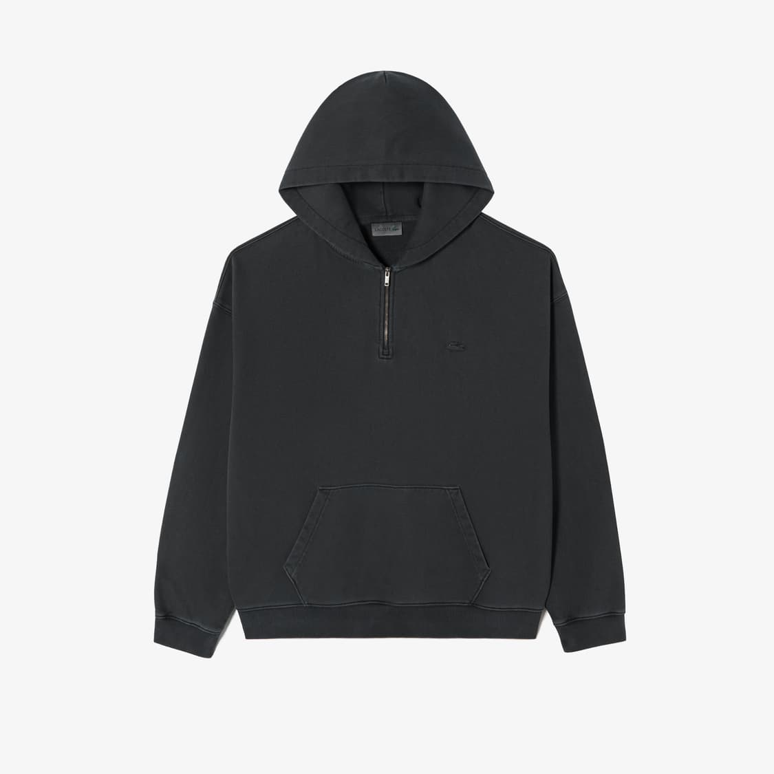 무신사 라코스테 에디션 가먼트워싱 하프집업 그레이 상품이미지1