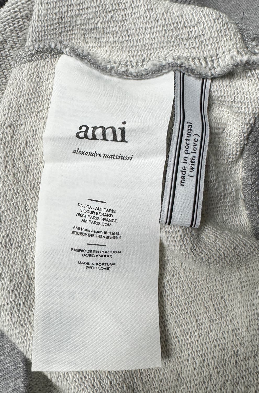 AMI PARIS 아미 레드하트 와펜 그레이 스웻셔츠 L 상품이미지5