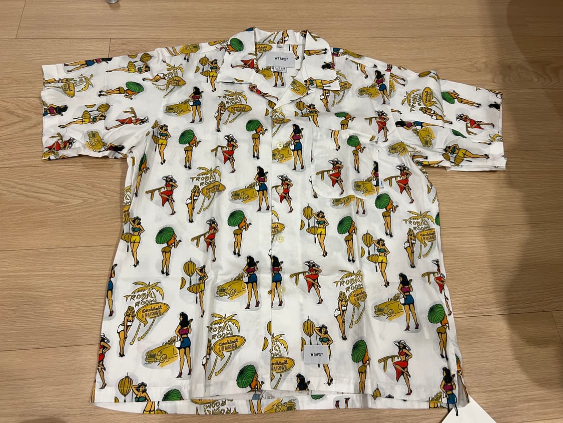 더블탭스 우먼프린트 하와이언 셔츠 3사이즈 상품이미지1