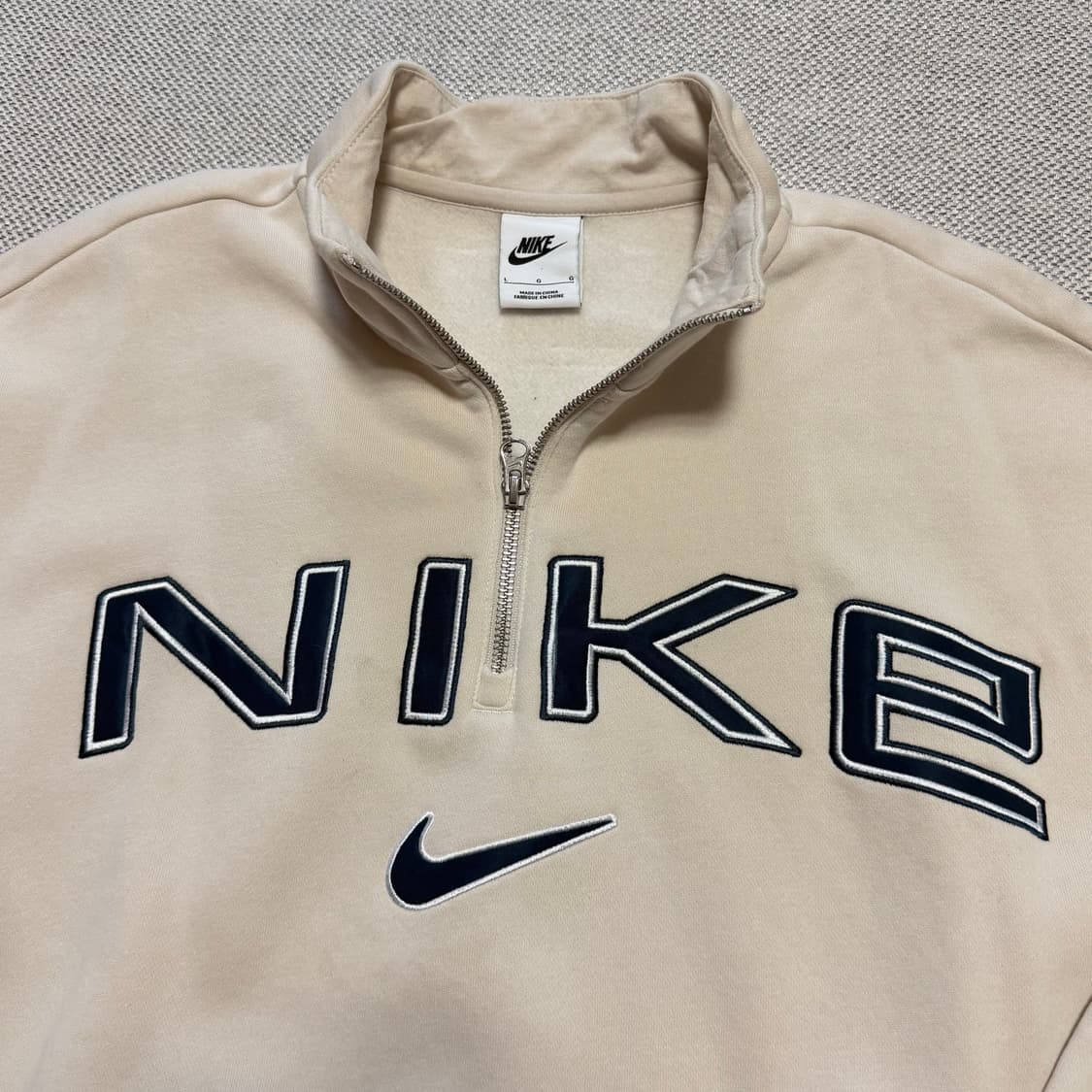 나이키 스펠아웃 빅로고 하프집업 맨투맨 상품이미지2