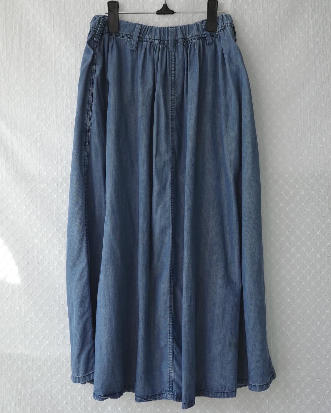 blue denim vintage skirt 상품이미지4