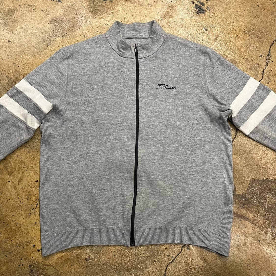 [정품/XL] 타이틀리스트 그레이 골프 집업 자켓 b15 상품이미지3