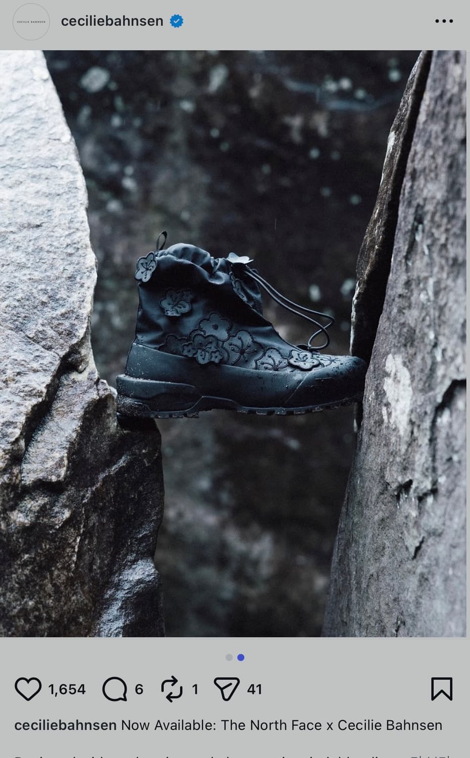 노스페이스 x 세실리에 반센 글렌클리페 게이터 TNF 블랙 부츠 245 상품이미지7
