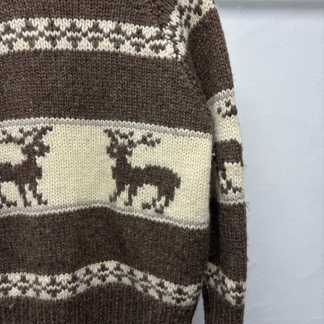 퓨어 울 코위찬 니트 집업 상품이미지6