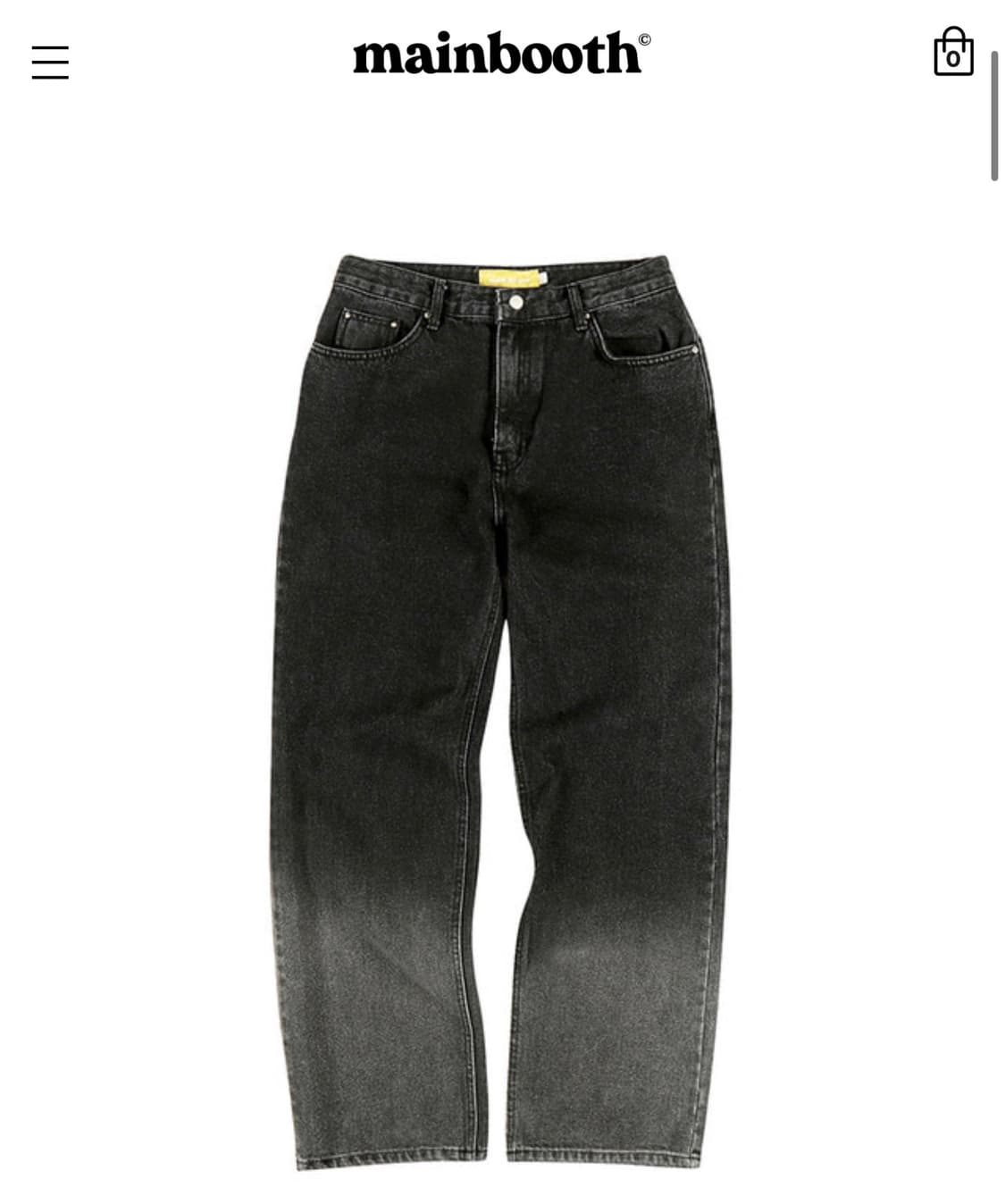 메인부스 그레이 워싱 데님 상품이미지2