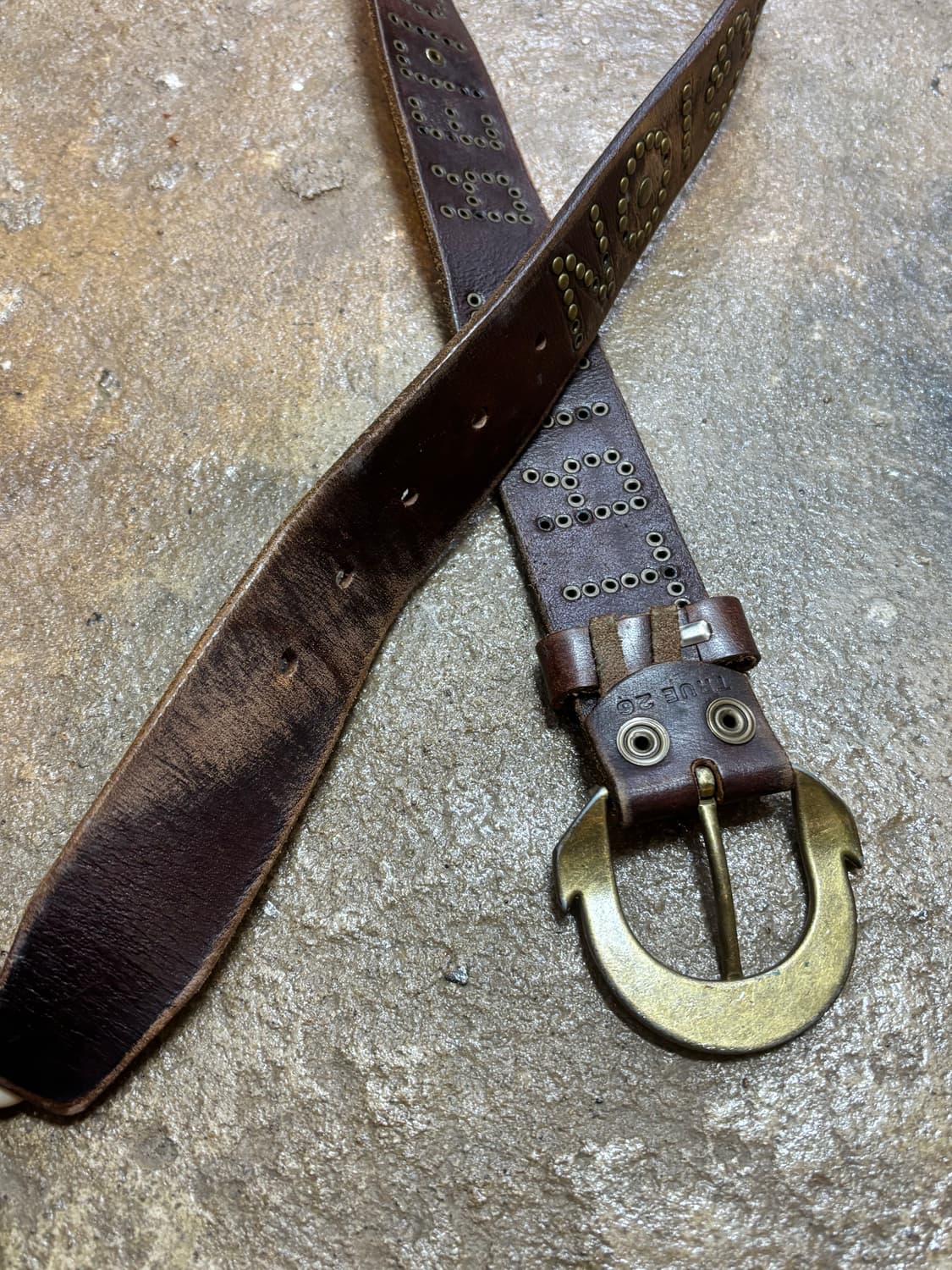 트루릴리전 빈티지 통가죽 벨트 상품이미지3