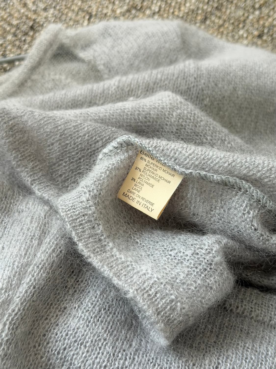italian light grey mohair knit 상품이미지8