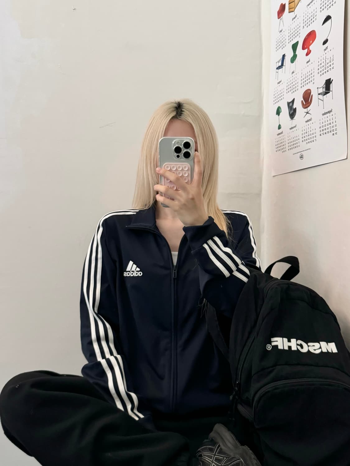 아디다스 져지 (곤색) 상품이미지1