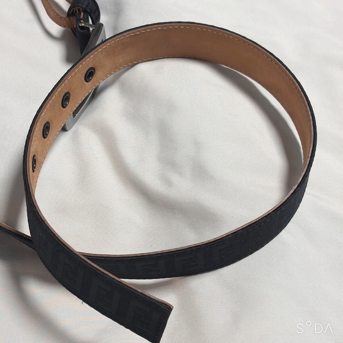 펜디 FF 로고 블랙 벨트 상품이미지6