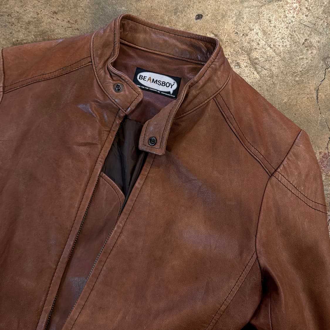 빔즈보이 램스킨 레더 자켓 상품이미지5