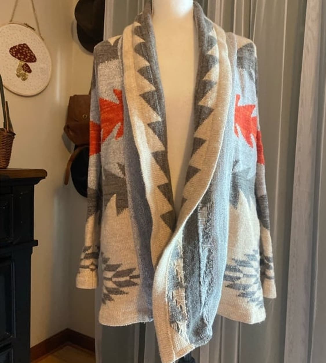 [S] 로렌 랄프로렌 아즈텍 숄카라 가디건 상품이미지3