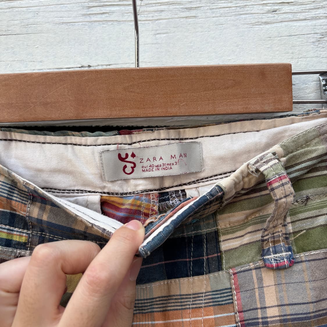 Zara 자라 패치워크 반바지 상품이미지4