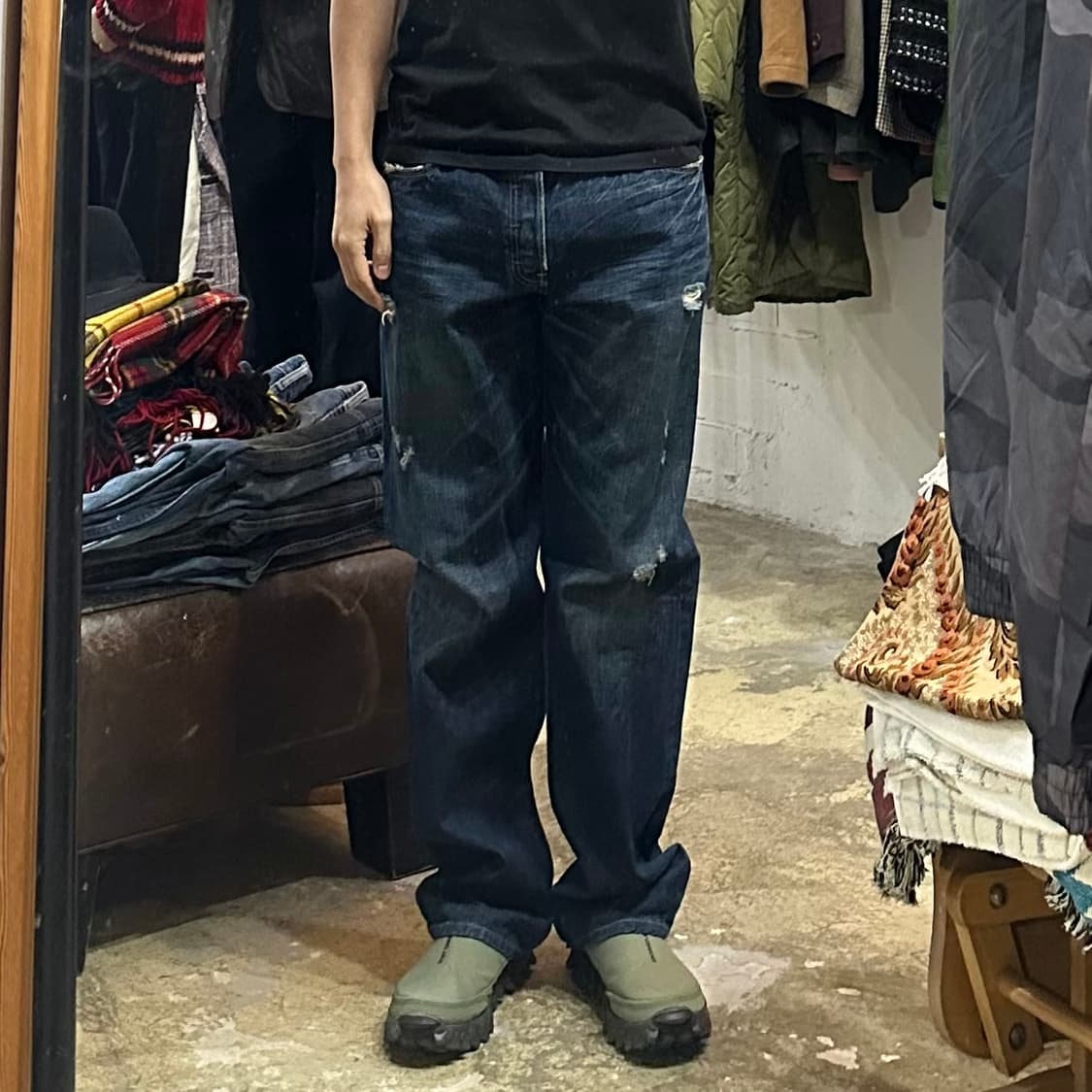 (착용컷) 리바이스 501 (남성용 33.5) 상품이미지3