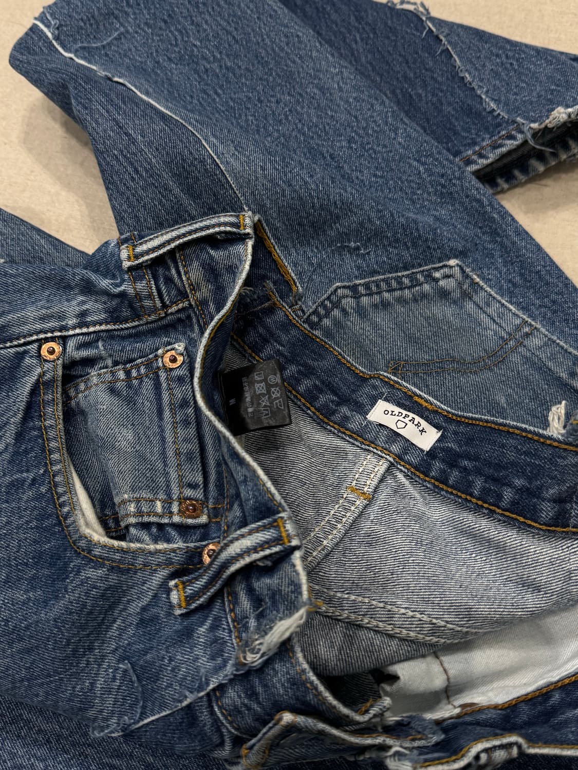 올드파크 배기 데님 팬츠 상품이미지5