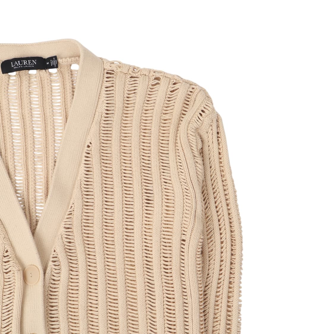 로렌 랄프로렌 베이지 코튼 린넨 가디건 상품이미지3