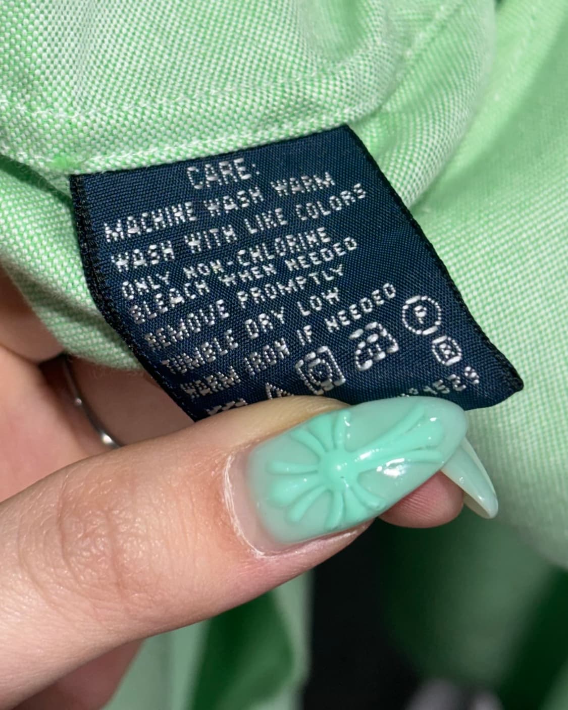 L 폴로랄프로렌 클래식핏 라이트그린 코튼 셔츠  상품이미지6