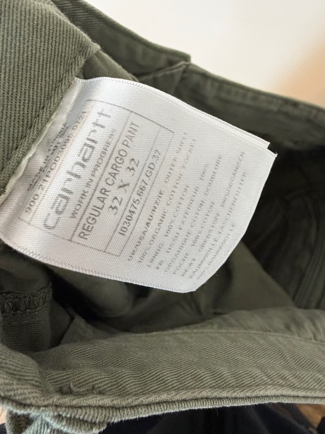 칼하트 윕 코튼 카고 팬츠  상품이미지8