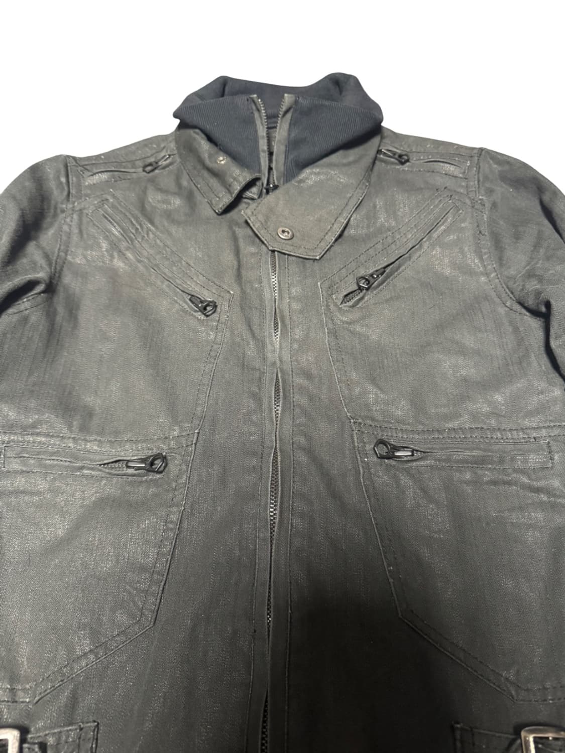 Fuga 00s rare coating rider jacket 상품이미지2