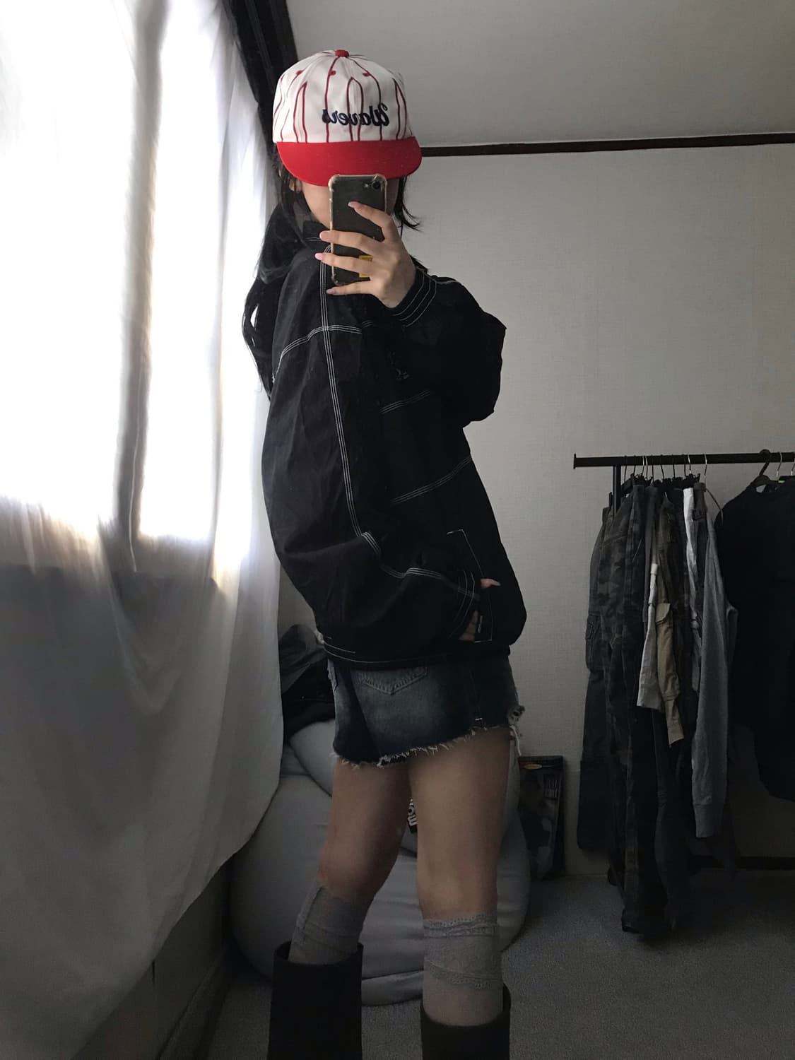 스컬프터 블랙 스티치 바람막이 상품이미지4