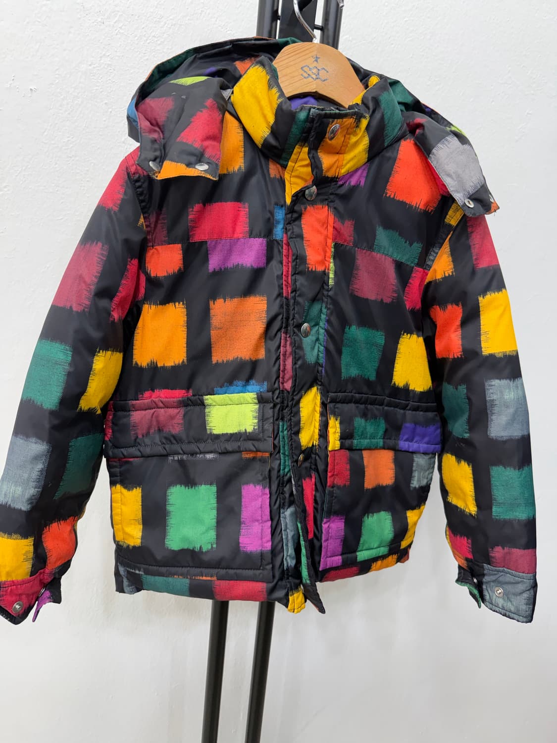 정품) 마르니 키즈 컬러 블록 패턴 패딩 자켓 8Y 상품이미지2