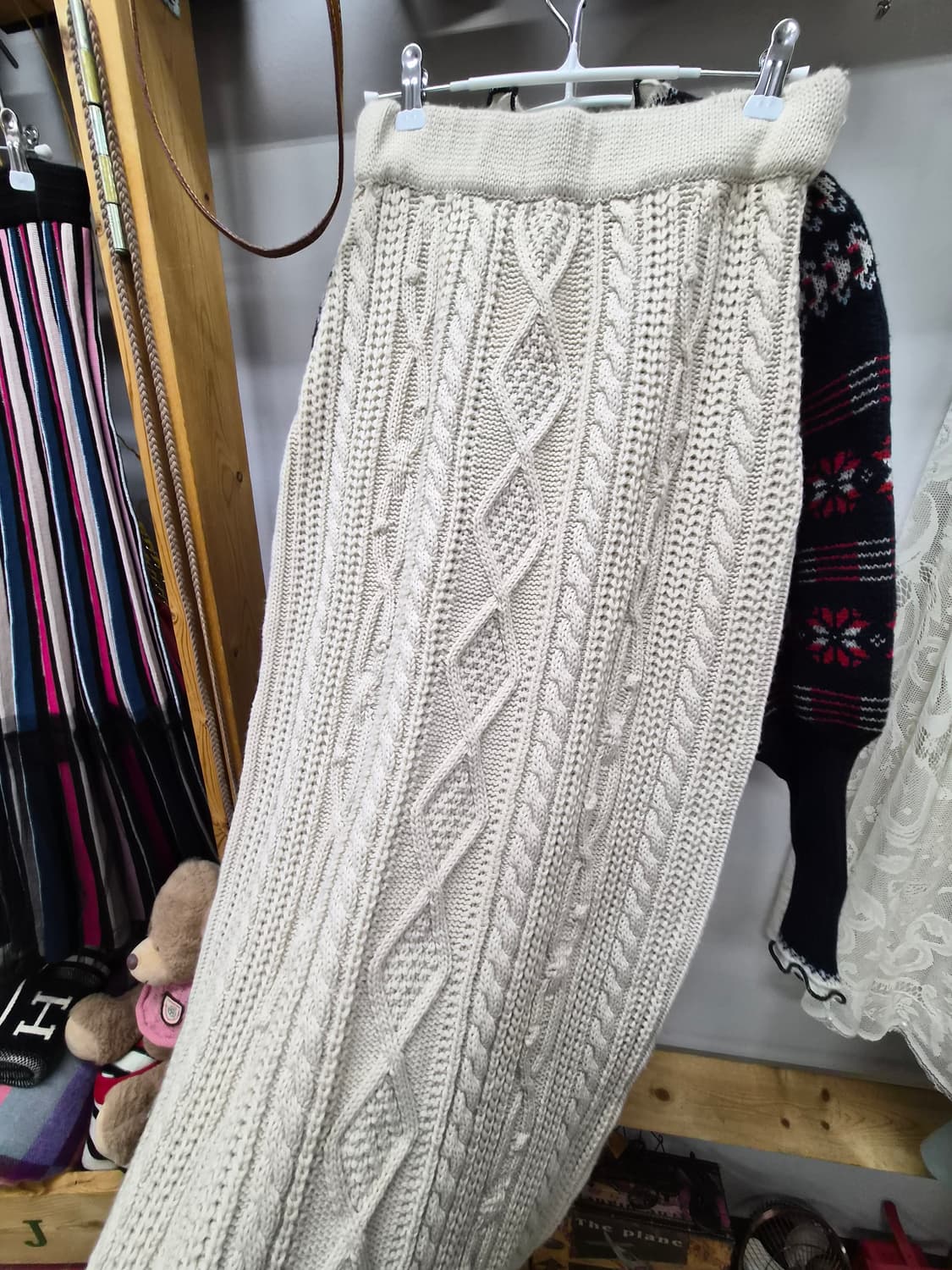 막스마라 벌룬 니트집업.  니트케이블 롱스커트 상품이미지9