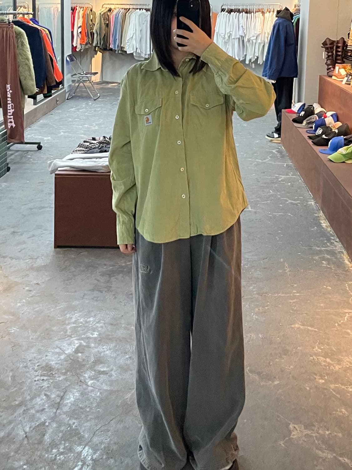 칼하트 포켓 코듀로이 워크 셔츠 H1277 상품이미지1