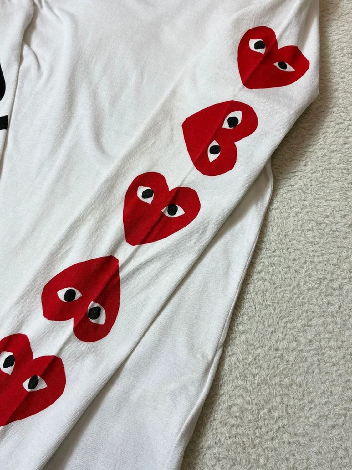 꼼데가르송 스펠아웃 로고 롱 슬리브 PN6787 상품이미지6