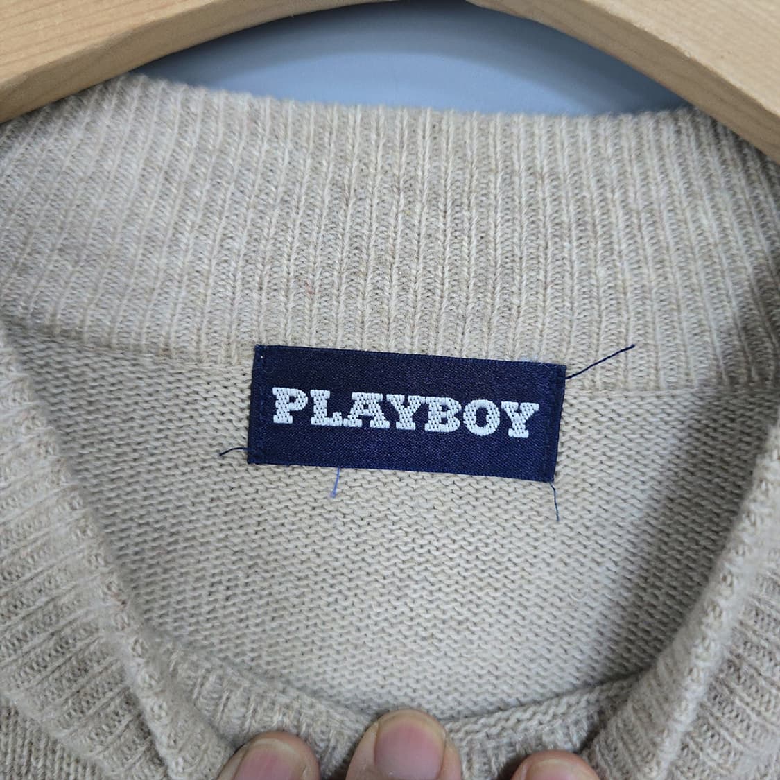 플레이보이 울 하프넥 니트 105 상품이미지5